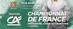 Championnat France Cadets – les 13 & 14 avril 2019